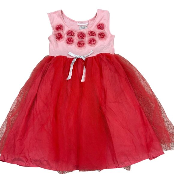 Bitty Baby By American Girl Pink Tulle Dress L (6/6X) - Picture 1 of 4
